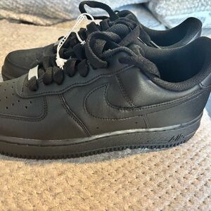 Nike Black Men's Low-Top Athletic Sneakers Air Force 1